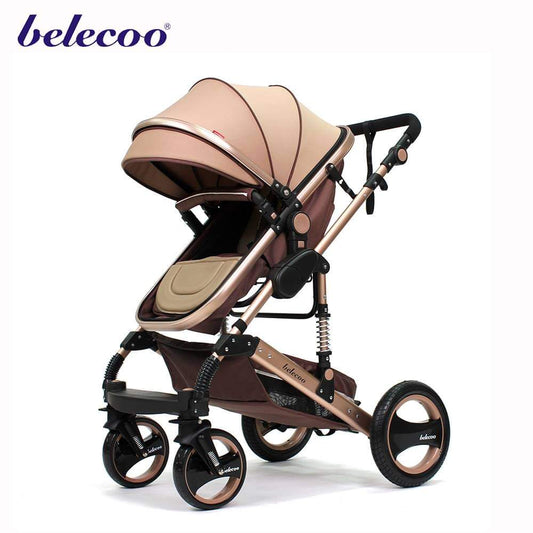 Belecoo Q3 2 in 1 Stroller / Bassinet - Elastic Khaki