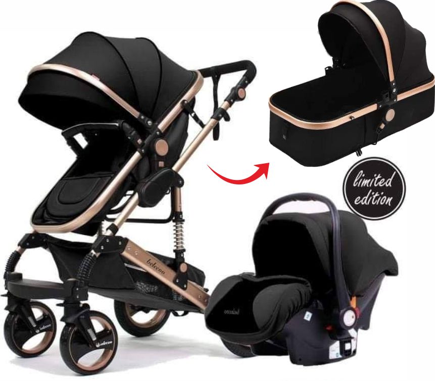 Belecoo Q3 3 in 1 Travel System Oxford Black