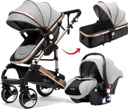 Belecoo Q3 3 in 1 Travel System  Grey