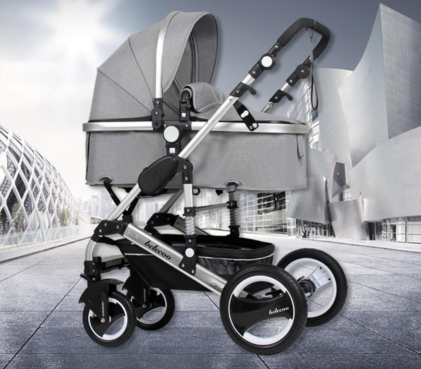 Belecoo Q3 Silver Series 3 in 1 Travel System