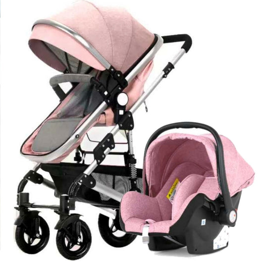 Belecoo A530 Pink 3 in 1 Travel System